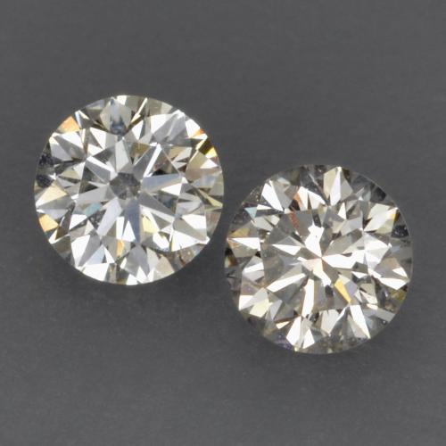0.15캐럿 천연 따뜻한 화이트 다이아몬드 보석, 라운드 컷, 2.72 mm, VVS-VS