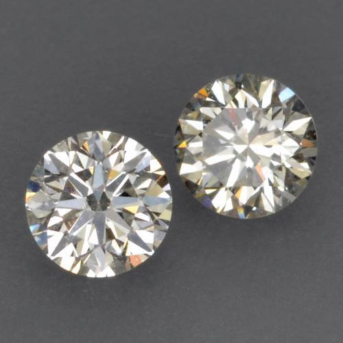 0.15캐럿 천연 따뜻한 화이트 다이아몬드 보석, 라운드 컷, 2.72 mm, VVS-VS