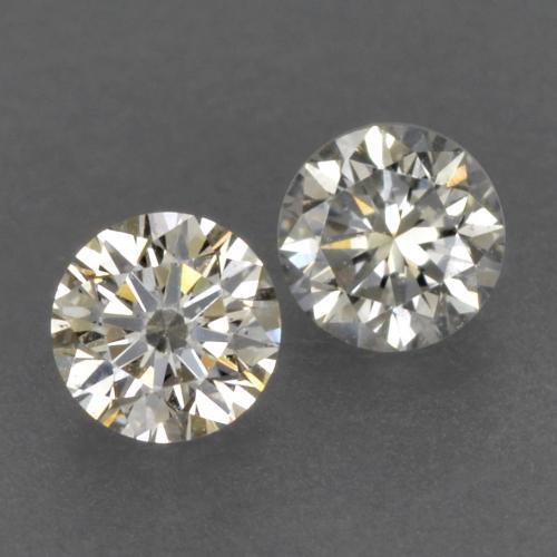 0.15캐럿 천연 따뜻한 화이트 다이아몬드 보석, 라운드 컷, 2.64 mm, VVS-VS