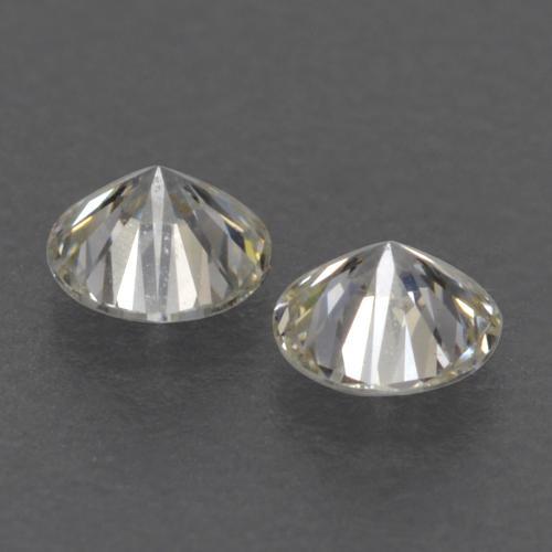 0.15캐럿 천연 따뜻한 화이트 다이아몬드 보석, 라운드 컷, 2.64 mm, VVS-VS