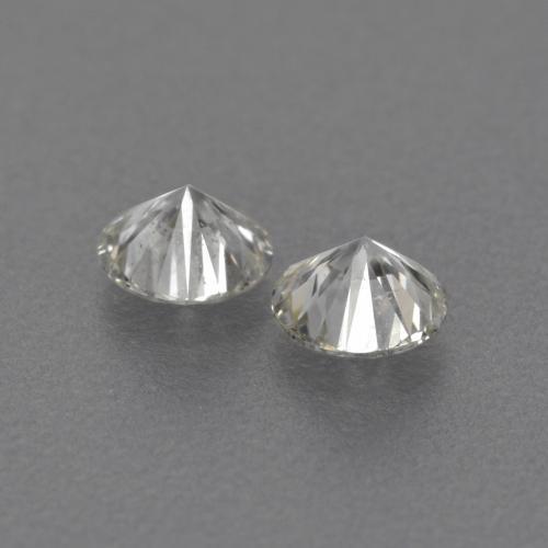 0.24캐럿 천연 따뜻한 화이트 다이아몬드 보석, 라운드 컷, 3.12 mm, VVS-VS