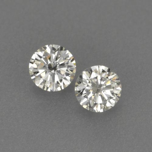 0.13캐럿 천연 따뜻한 화이트 다이아몬드 보석, 라운드 컷, 2.60 mm, VVS-VS