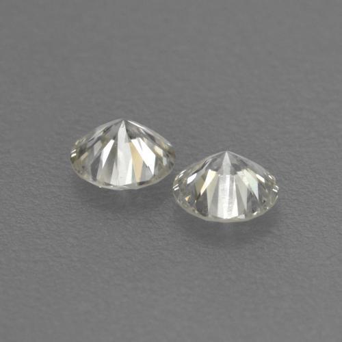 0.13캐럿 천연 따뜻한 화이트 다이아몬드 보석, 라운드 컷, 2.60 mm, VVS-VS