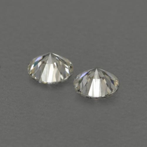 0.13캐럿 천연 따뜻한 화이트 다이아몬드 보석, 라운드 컷, 2.61 mm, VVS-VS