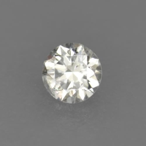 0.02캐럿 천연 따뜻한 화이트 다이아몬드, 라운드 컷, 1.61 mm, VS