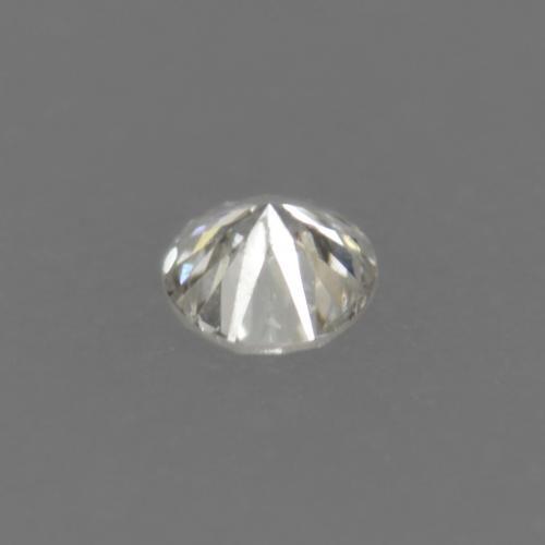 0.01캐럿 천연 따뜻한 화이트 다이아몬드, 라운드 컷, 1.26 mm, VS
