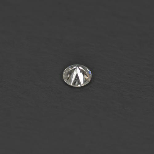 0.01캐럿 천연 따뜻한 화이트 다이아몬드, 라운드 컷, 1.53 mm, VS-SI