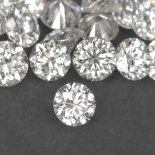 0.03캐럿 천연 따뜻한 화이트 다이아몬드 보석, 라운드 컷, 1.45 mm, VS-SI