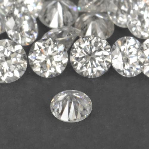 0.03캐럿 천연 따뜻한 화이트 다이아몬드 보석, 라운드 컷, 1.45 mm, VS-SI