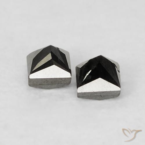 0.15캐럿 천연 검은색 다이아몬드 보석, 정사각형, 불투명체