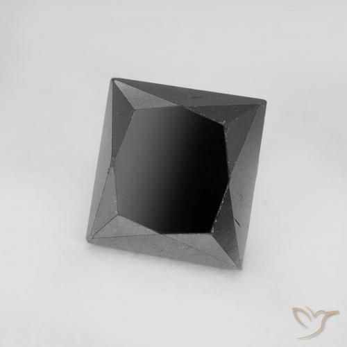 0.99캐럿 천연 검은색 다이아몬드, 정사각형, 불투명체