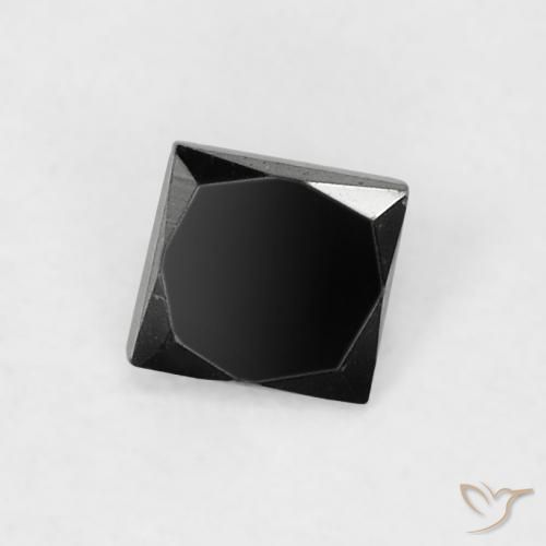 0.12ct 자연스러운 검은색 다이아몬드, 정사각형, 불투명체