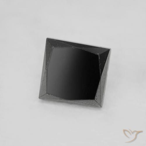 0.18캐럿 천연 검은색 다이아몬드, 정사각형, 불투명체