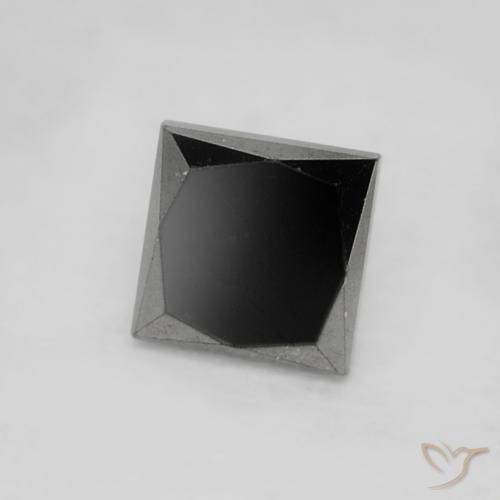 0.20캐럿 천연 검은색 다이아몬드, 정사각형, 불투명체