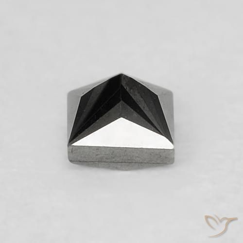 0.20캐럿 천연 검은색 다이아몬드, 정사각형, 불투명체