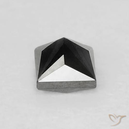 0.23캐럿 천연 검은색 다이아몬드, 정사각형, 불투명체