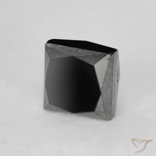 0.25캐럿 천연 검은색 다이아몬드, 정사각형, 불투명체