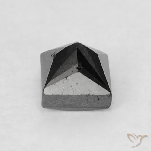 0.23캐럿 천연 검은색 다이아몬드, 정사각형, 불투명체