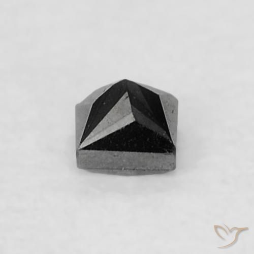 0.06캐럿 천연 검은색 다이아몬드, 정사각형, 불투명체
