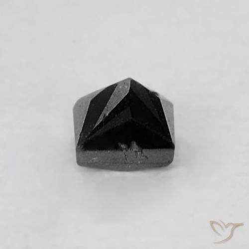 0.06캐럿 천연 검은색 다이아몬드, 정사각형, 불투명체