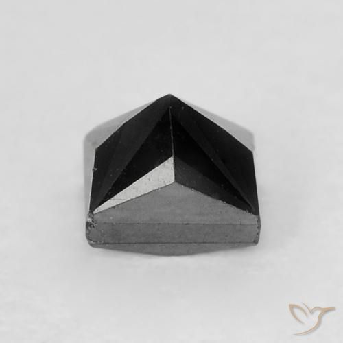 0.42캐럿 천연 검은색 다이아몬드, 정사각형, 불투명체