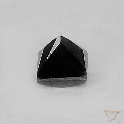 0.07캐럿 천연 검은색 다이아몬드, 정사각형, 불투명체
