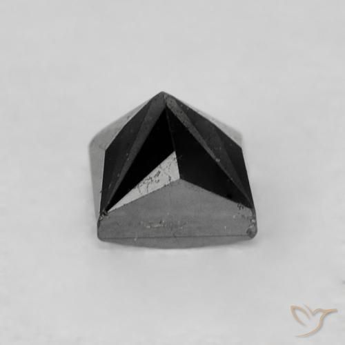 0.32캐럿 천연 검은색 다이아몬드, 정사각형, 불투명체