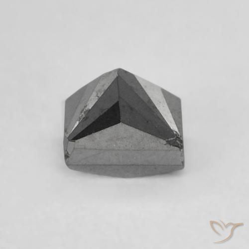 0.40캐럿 천연 검은색 다이아몬드, 정사각형, 불투명체