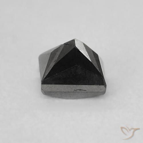 0.21캐럿 천연 검은색 다이아몬드, 정사각형, 불투명체