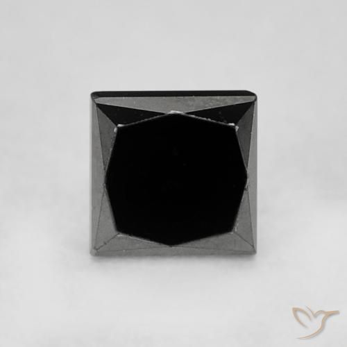 0.36ct 자연스러운 검은색 다이아몬드, 정사각형, 불투명체