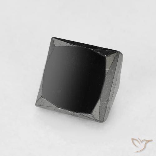 0.42캐럿 천연 검은색 다이아몬드, 정사각형, 불투명체