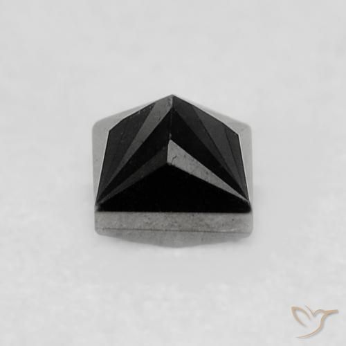 0.22캐럿 천연 검은색 다이아몬드, 정사각형, 불투명체
