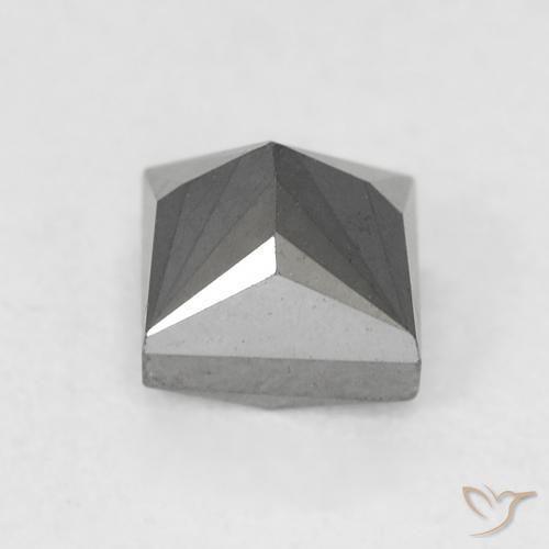 0.68캐럿 천연 검은색 다이아몬드, 정사각형, 불투명체