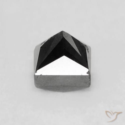 0.24캐럿 천연 검은색 다이아몬드, 정사각형, 불투명체