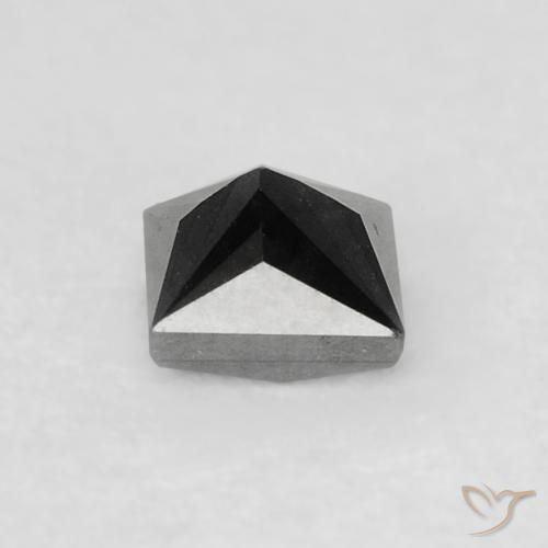 0.24캐럿 천연 검은색 다이아몬드, 정사각형, 불투명체