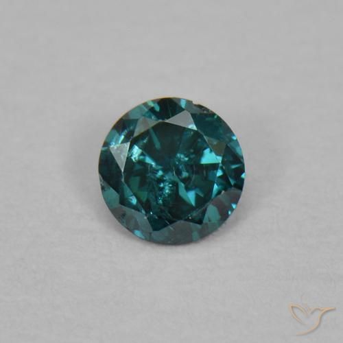 0.03ct 자연스러운 녹색 다이아몬드, 둥근, VS-SI
