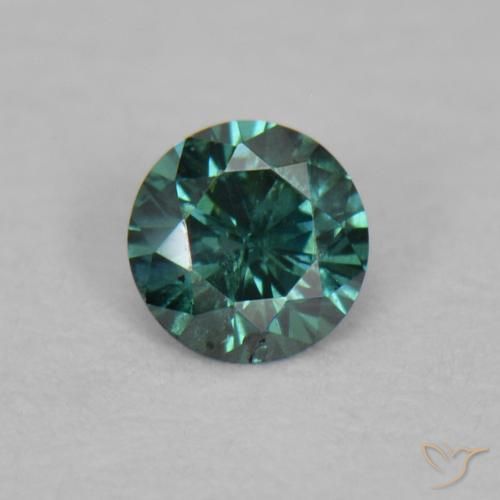 0.03ct 자연스러운 녹색 다이아몬드, 둥근, VS