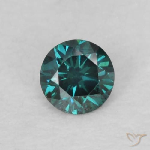 0.06ct 자연스러운 파란색 다이아몬드, 둥근, VS