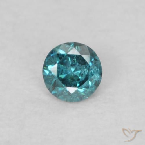 0.04ct 자연스러운 파란색 다이아몬드, 둥근, VS-SI