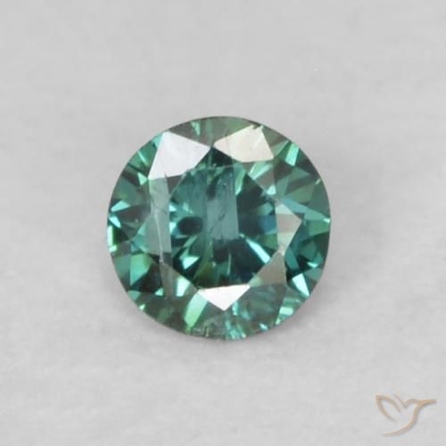 0.05ct 자연스러운 녹색 다이아몬드, 둥근, VS-SI