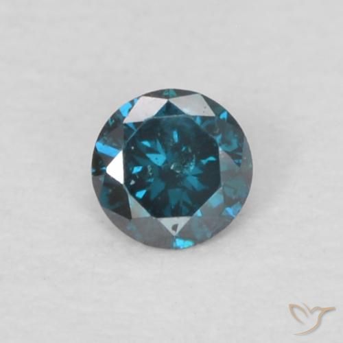 0.05ct 자연스러운 파란색 다이아몬드, 둥근, VS-SI