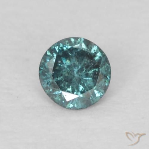 0.05ct 자연스러운 파란색 다이아몬드, 둥근, VS-SI