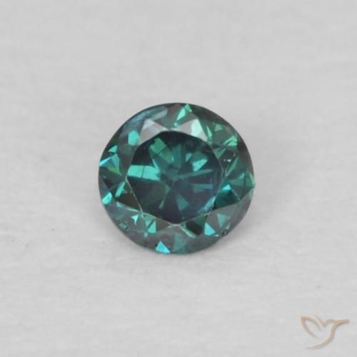 0.04ct 자연스러운 녹색 다이아몬드, 둥근, VS-SI