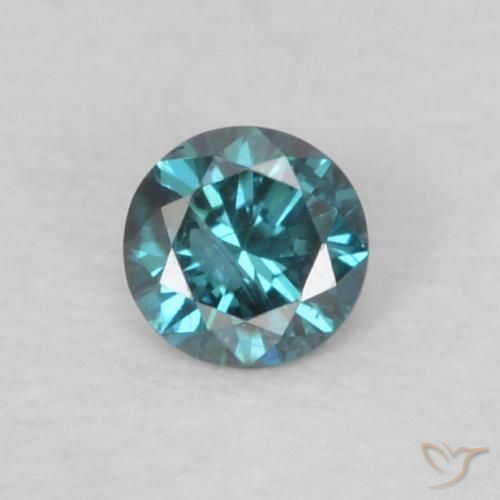0.06ct 자연스러운 파란색 다이아몬드, 둥근, VS-SI