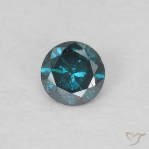 0.04ct 자연스러운 파란색 다이아몬드, 둥근, VS-SI