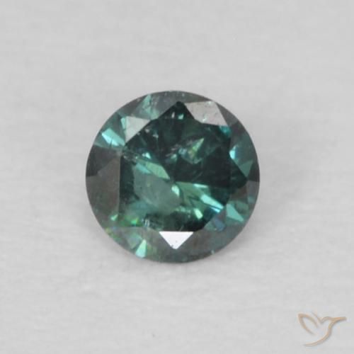 0.04ct 자연스러운 녹색 다이아몬드, 둥근, VS-SI