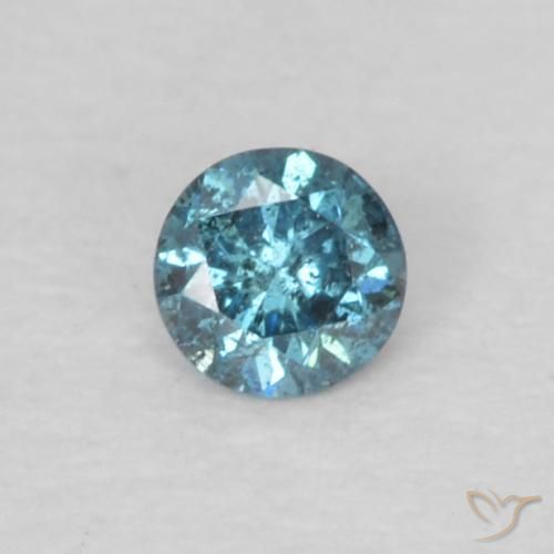 0.05ct 자연스러운 파란색 다이아몬드, 둥근, VS-SI