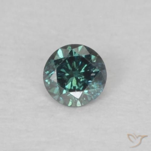0.03ct 자연스러운 녹색 다이아몬드, 둥근, VS-SI