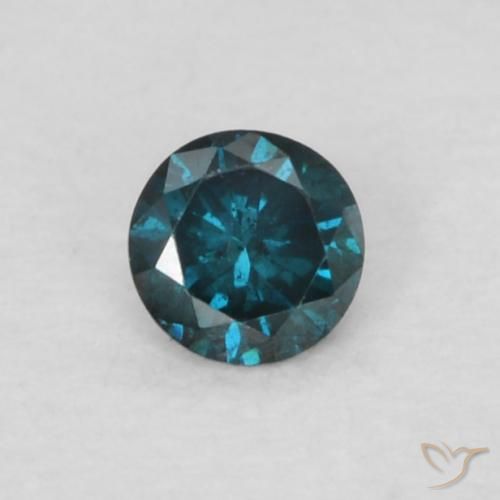 0.05ct 자연스러운 파란색 다이아몬드, 둥근, VS