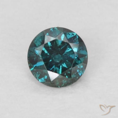 0.06ct 자연스러운 파란색 다이아몬드, 둥근, VS